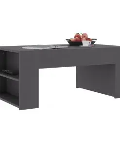 vidaXL Coffee Table Grey 100x60x42 cm Chipboard