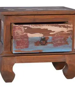 vidaXL Bedside Cabinet 45x35x40 cm Reclaimed Teak Wood