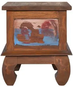 vidaXL Bedside Cabinet 45x35x40 cm Reclaimed Teak Wood