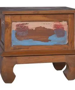 vidaXL Bedside Cabinet 45x35x40 cm Reclaimed Teak Wood