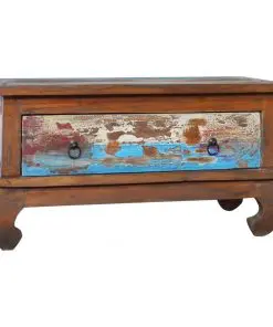 vidaXL Coffee Table 80x50x40 cm Reclaimed Teak Wood