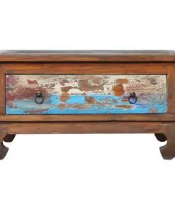 vidaXL Coffee Table 80x50x40 cm Reclaimed Teak Wood