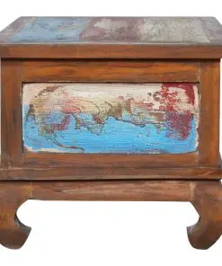 vidaXL Coffee Table 80x50x40 cm Reclaimed Teak Wood