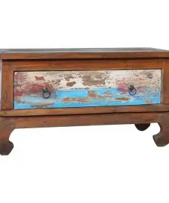 vidaXL Coffee Table 80x50x40 cm Reclaimed Teak Wood
