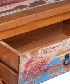 vidaXL TV Cabinet 110x35x40 cm Reclaimed Teak Wood