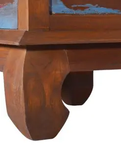 vidaXL TV Cabinet 110x35x40 cm Reclaimed Teak Wood