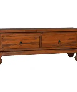 vidaXL TV Cabinet 110x35x40 cm Solid Teak Wood