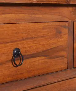 vidaXL TV Cabinet 110x35x40 cm Solid Teak Wood