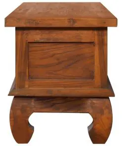 vidaXL TV Cabinet 110x35x40 cm Solid Teak Wood