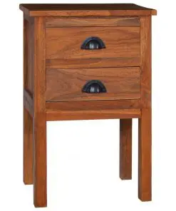 vidaXL Bedside Cabinet 40x35x60 cm Solid Teak Wood