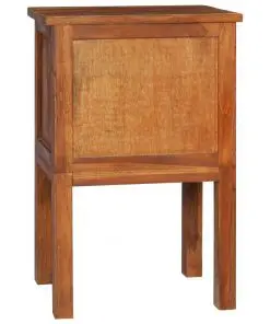 vidaXL Bedside Cabinet 40x35x60 cm Solid Teak Wood