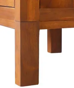 vidaXL Bedside Cabinet 40x35x60 cm Solid Teak Wood