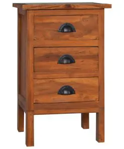 vidaXL Bedside Cabinet 40x35x60 cm Solid Teak Wood