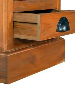 vidaXL 5-Drawer Cabinet 35x30x60 cm Solid Teak Wood