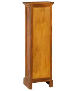 vidaXL 10-Drawer Cabinet 35x30x120 cm Solid Teak Wood