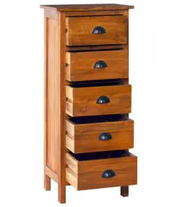 vidaXL Sideboard 45x35x110 cm Solid Teak Wood