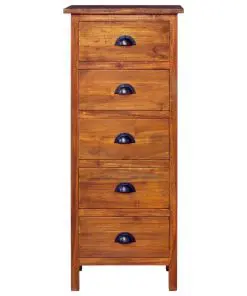 vidaXL Sideboard 45x35x110 cm Solid Teak Wood