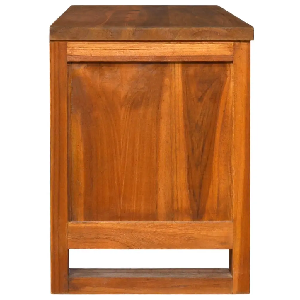vidaXL TV Cabinet 110x30x40 cm Solid Teak Wood