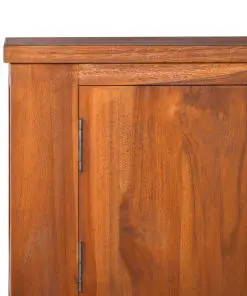 vidaXL TV Cabinet 110x30x40 cm Solid Teak Wood