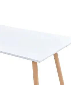 vidaXL 5 Piece Dining Set Plastic White