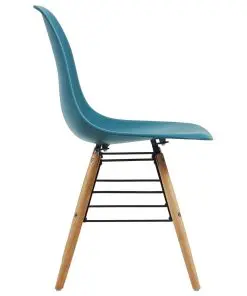 vidaXL 5 Piece Dining Set Plastic Turquoise