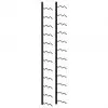 vidaXL Wall-mounted Wine Rack for 24 Bottles Black Iron