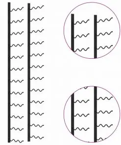 289559 vidaXL Wall-mounted Wine Rack for 36 Bottles Black Iron