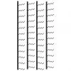 289560 vidaXL Wall-mounted Wine Racks for 72 Bottles 2 pcs Black Iron