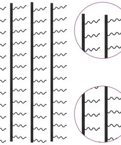 289560 vidaXL Wall-mounted Wine Racks for 72 Bottles 2 pcs Black Iron