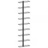 289561 vidaXL Wall-mounted Wine Rack for 9 Bottles Black Iron 289561 vidaXL Wall-mounted Wine Rack for 9 Bottles Black Iron