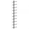 289566 vidaXL Wall-mounted Wine Rack for 10 Bottles Black Metal 289566 vidaXL Wall-mounted Wine Rack for 10 Bottles Black Metal