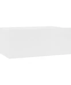 vidaXL Floating Nightstand White 40x30x15 cm Chipboard