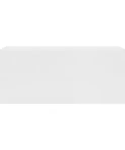 vidaXL Floating Nightstand White 40x30x15 cm Chipboard