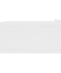 vidaXL Floating Nightstand White 40x30x15 cm Chipboard