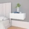 vidaXL Floating Nightstands 2 pcs White 40x30x15 cm Chipboard