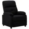 vidaXL Recliner Chair Black Fabric vidaXL Recliner Chair Black Fabric