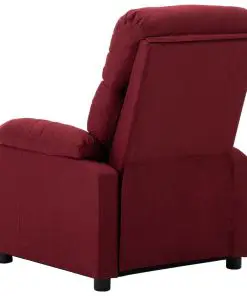 vidaXL Recliner Chair Wine Red Fabric