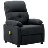 vidaXL Massage Recliner Chair Dark Grey Fabric vidaXL Massage Recliner Chair Dark Grey Fabric