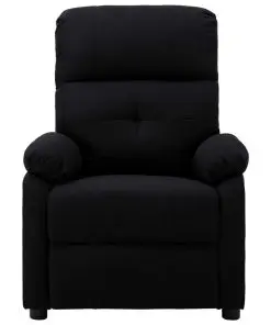 vidaXL Massage Recliner Chair Black Fabric