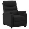 vidaXL Reclining Chair Black Faux Leather vidaXL Reclining Chair Black Faux Leather