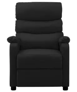 vidaXL Reclining Chair Black Faux Leather