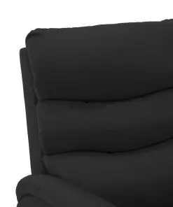 vidaXL Reclining Chair Black Faux Leather