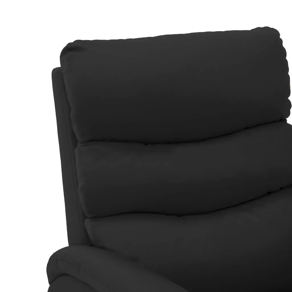 vidaXL Reclining Chair Black Faux Leather