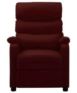 vidaXL Reclining Chair Wine Red Faux Leather
