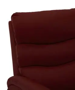 vidaXL Reclining Chair Wine Red Faux Leather