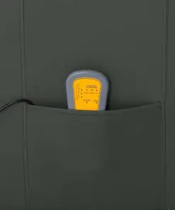 vidaXL Massage Reclining Chair Grey Faux Leather