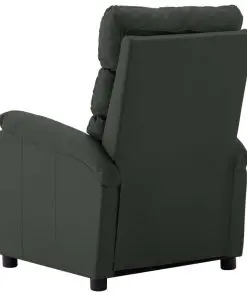 vidaXL Massage Reclining Chair Grey Faux Leather