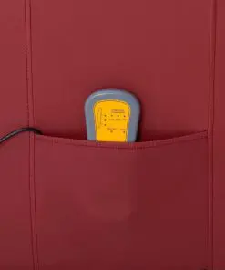 vidaXL Massage Reclining Chair Wine Red Faux Leather