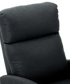 vidaXL Recliner Chair Dark Grey Fabric