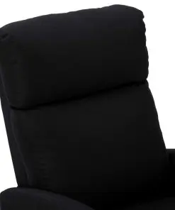 vidaXL Recliner Chair Black Fabric